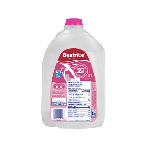 BEATRICE MILK 2% 4L