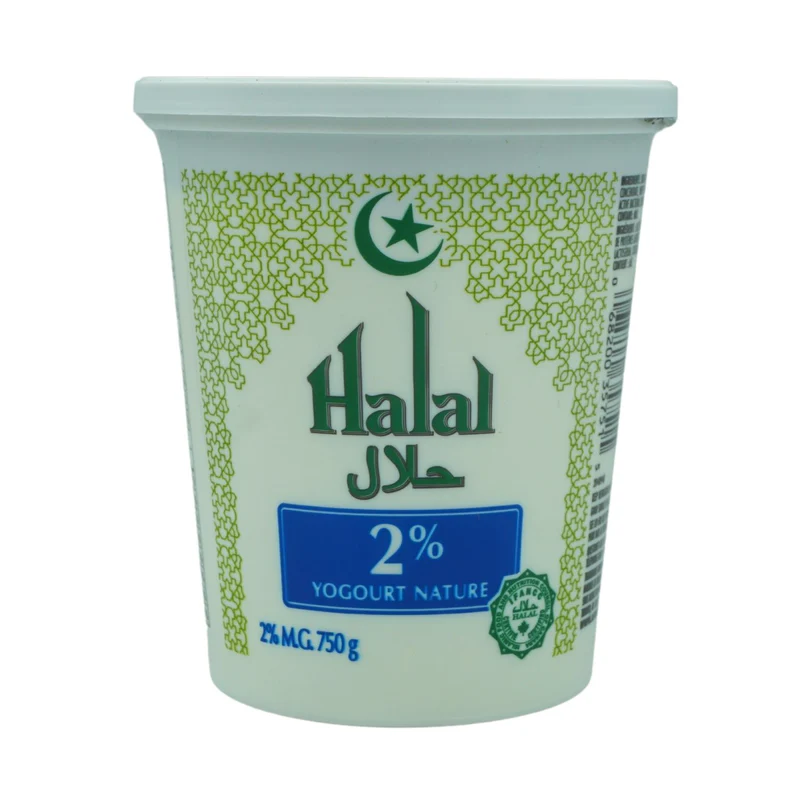 HALAL 2% PLAIN YOGURT 750G