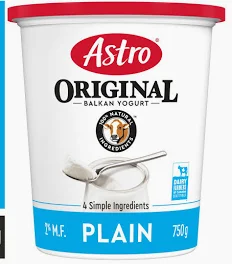 ASTRO 2% PLAIN YOGURT 750G